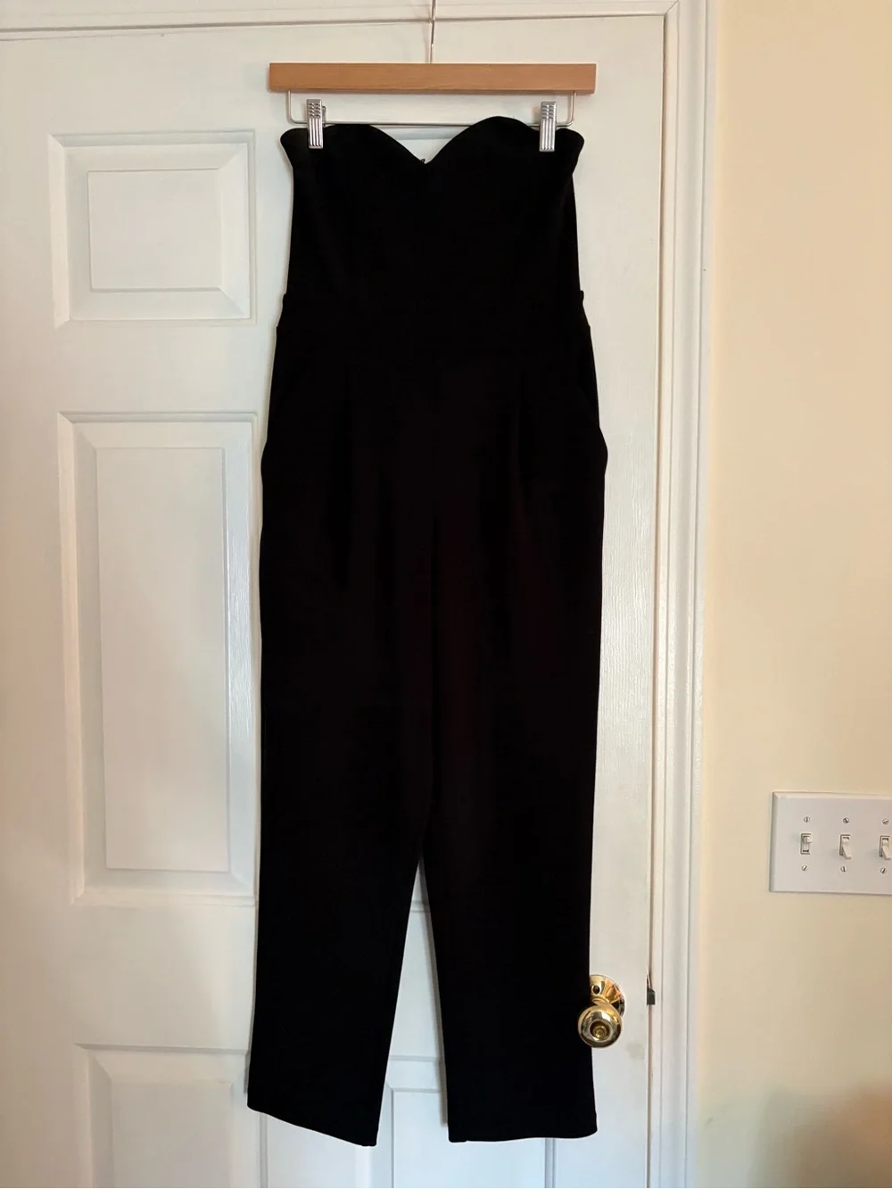 Express Strapless Black Jumpsuit